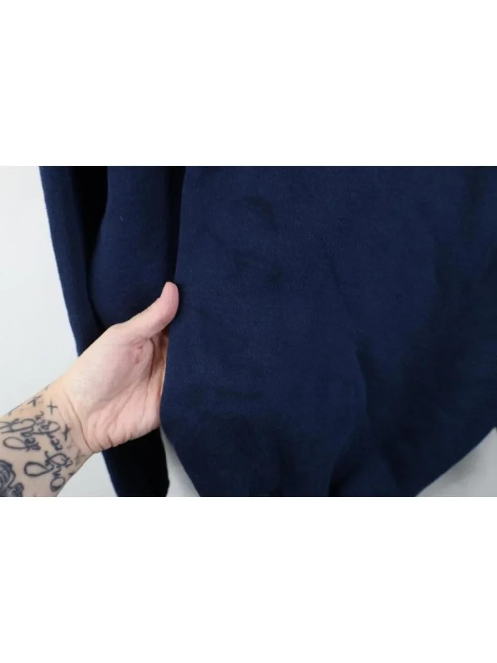 Vintage 90s Russell Athletic Mens XL Faded Spell Out Crewneck Sweatshirt Blue